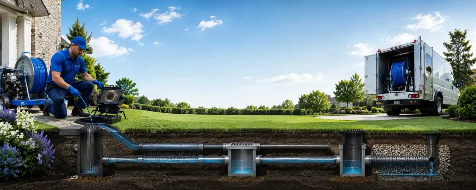 Outdoor drain cleaning information for Como, TX